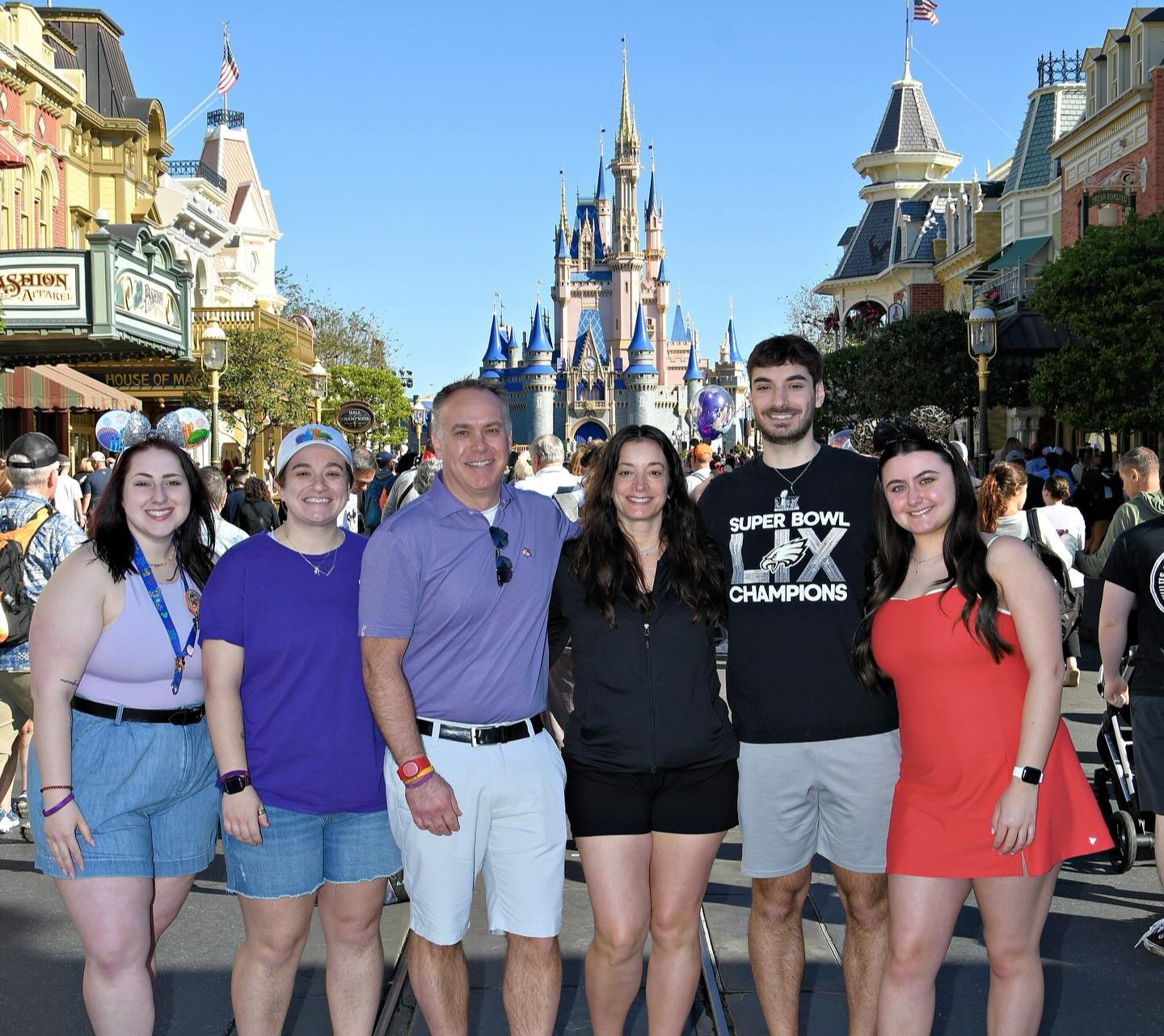 Meredith with family at Disney World