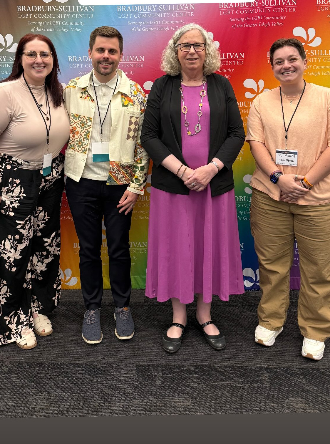 Meredith with Rachel Levine and colleagues at the Pennsylvania LGBTQIA+ Health Summit