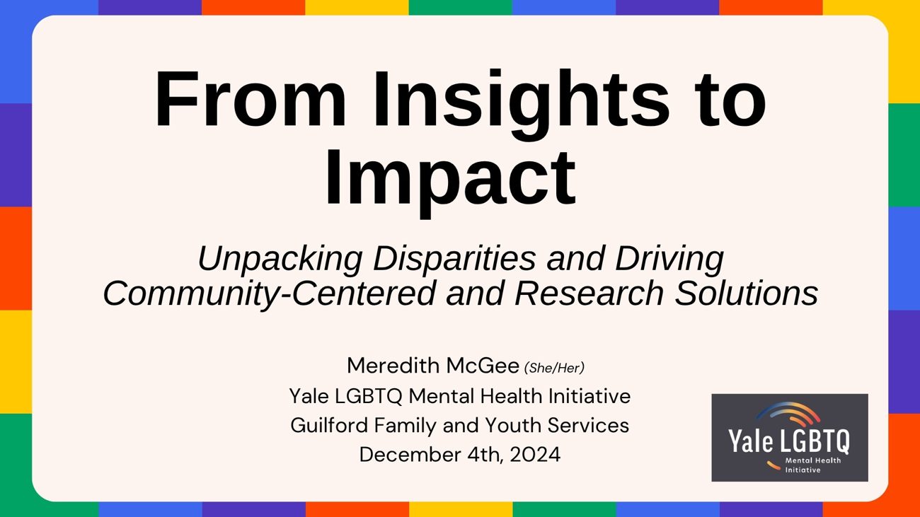 From Insights to Impact presentation title slide