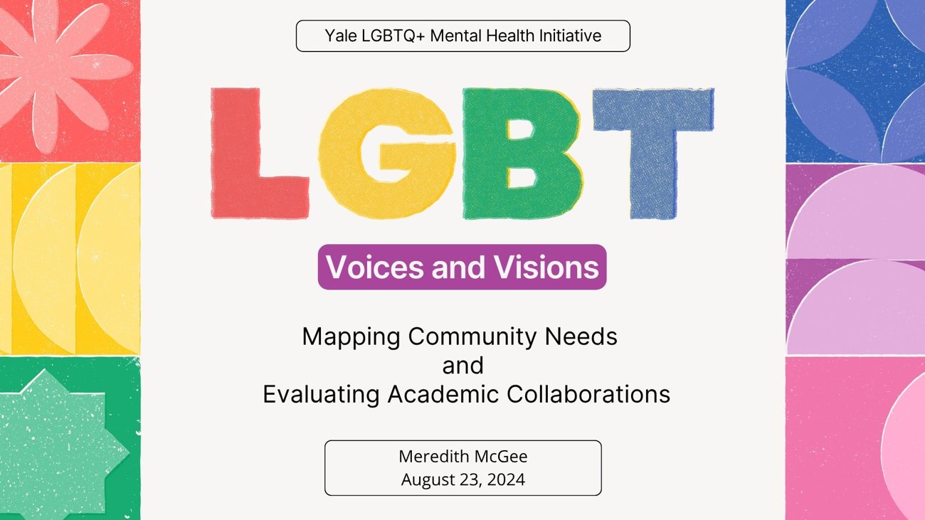 Voices and Visions presentation title slide