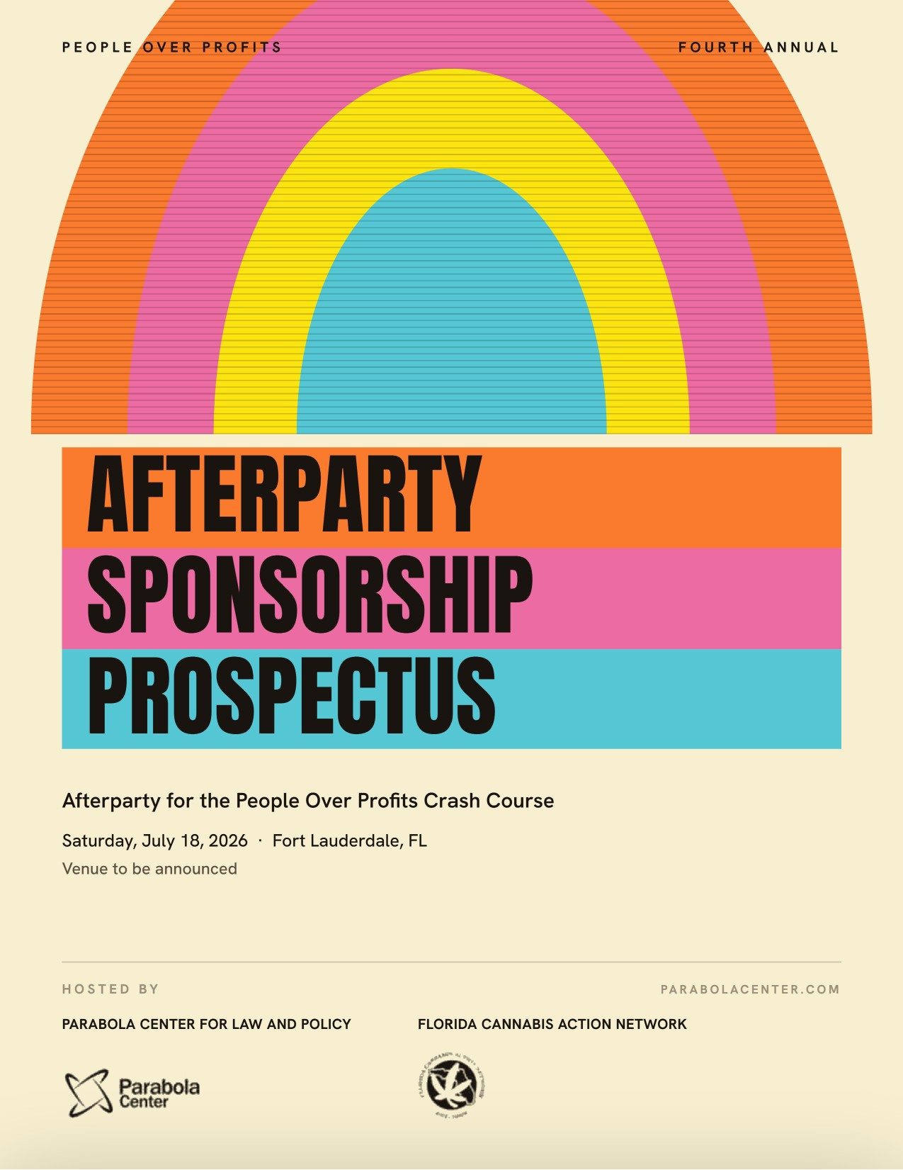 People Over Profits sponsorship prospectus cover